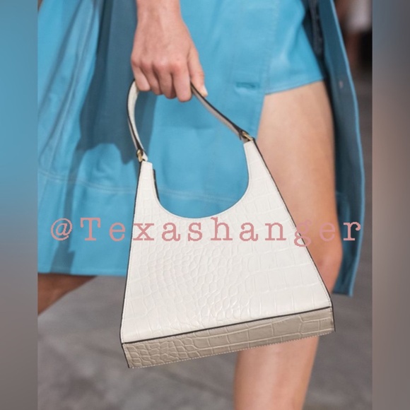 NWT STAUD Rey Shoulder Bag Cream - Picture 2 of 16